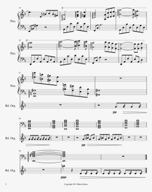 Flatline Sheet Music Composed By Black Heron 2 Of 2 - Music