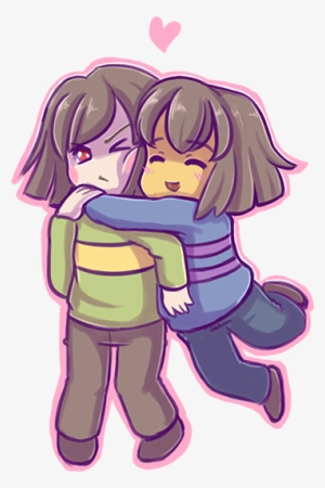 Picture Transparent Download Frisk X By Kaweii - Frisk X Chara Png