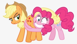 Applebutt, Applejack, Butthug, Butt Touch, Earth Pony, - Pinkie Pie Hugs Applejack
