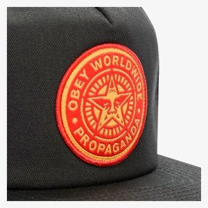 1 Free - Obey Clothing Men's Icon 5 Panel Hat - Black