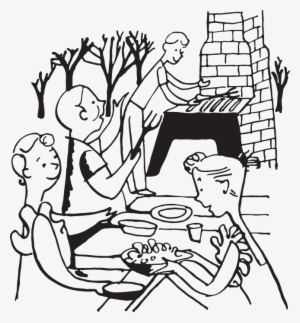 44ga - Family Picnic - Cartoon