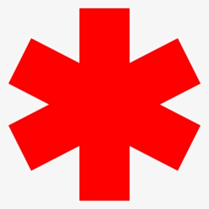 High Resolution Star - Star Of Life Red Png