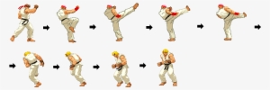 The Bases Are Ryu Himself, Aof3robert García And Ken - Ryu Punch Sprite Sheet