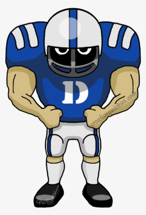 Durham North Carolina Duke University Blue Devils - Green Bay Packers Cartoon