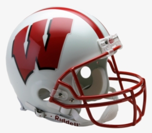 Wisconsin Badgers Full Size Authentic Proline Ncaa - Wisconsin Football Helmet Png