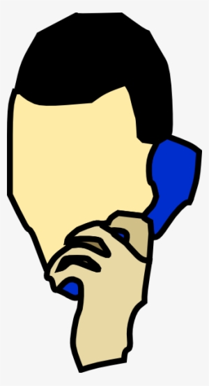 Mobile Clipart Png - Man Phone Clipart