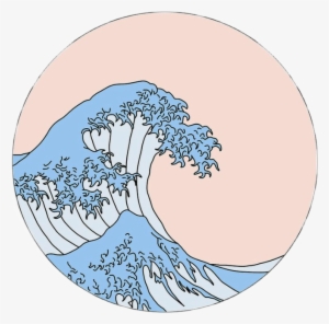 Waves Aesthetic Great Icon Tumblr - Aesthetic Wave Sticker