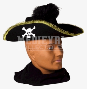 Forum Novelties Skull Pirate Adult Costume Hat W/feather