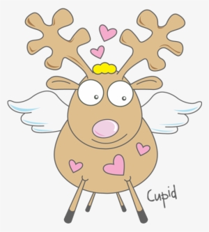 Collection Of Dasher High Quality Free - Cupid Reindeer Clipart