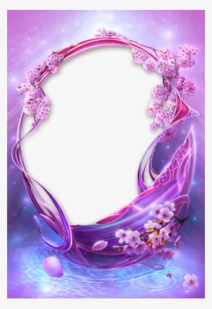 Photo Frame - Magic Dream - Frame Purple Flower