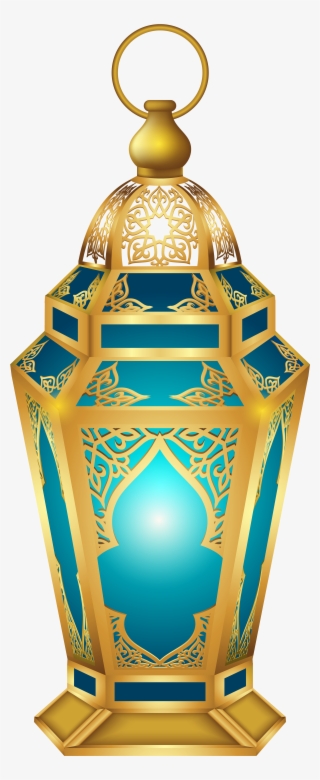 Blue Lantern Diwali - Transparent Background Lantern Clipart