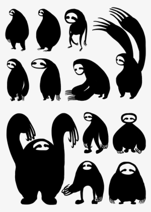 Sloth Silhouette Png - Sloth Silhouette