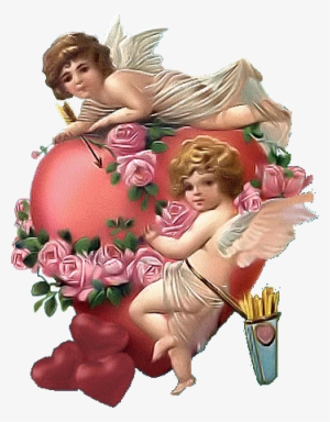 Vintage Cupids - Valentines Day With Angels