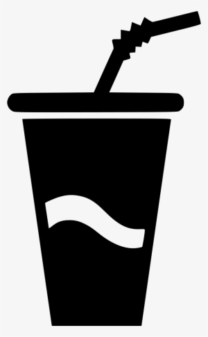 Big Paper Cup Drink Soda Water Comments - Hamburger And Fries Icon Png