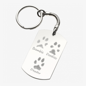 Paw Print Keyring