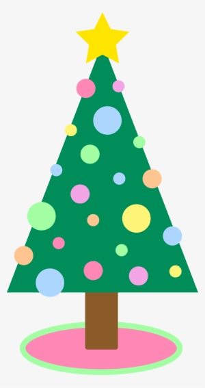 Vector Clipart Christmas Tree - Cute Christmas Tree Clipart