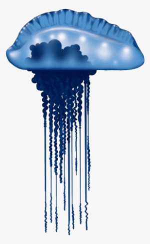 Free Png Blue Bottle Jellyfish Photo Png Images Transparent - Blue Bottle Jellyfish Cartoon
