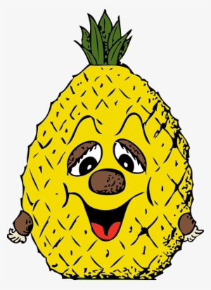 Funny Clipart Pineapple - Cartoon Pineapple Shower Curtain