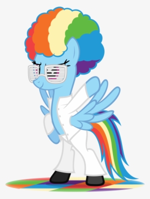 Afro Clipart Rainbow - My Little Pony Rainbow Dash Afro