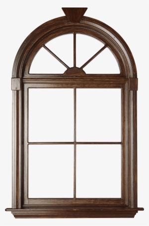 Wood Window Png Download - Ventanas En Arco Con Reja