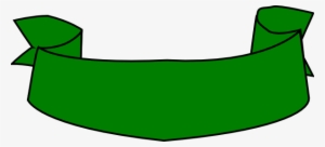 Banner Clip Art - Ribbon Banner Green Png
