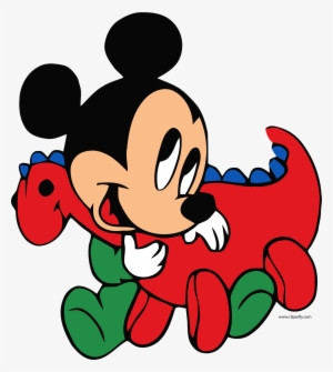 Baby Mickey Dinosaur Doll Wallpaper Clipart Png - Baby Mickey Mouse Red