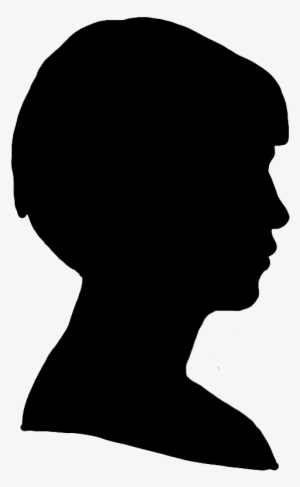 Face Silhouette Woman, Face Silhouette Of Young Chinese - Woman Face Silhouette Png