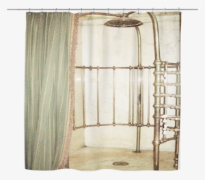 Vintage Indoor Bathroom Designed Shower Curtain - Window Covering