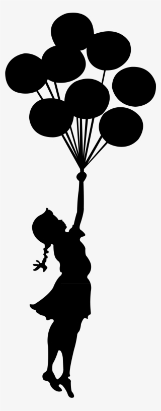 Dibujo Niña Con Globos - Banksy Balloon Girl