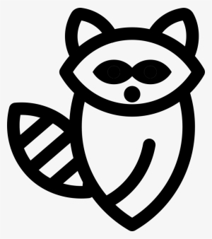 Png File - Raccoon Line Icon