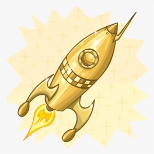 Rocket Clipart Old School - Outer Space