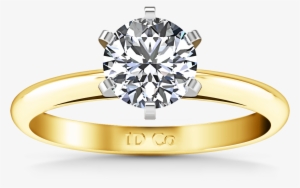 Round Diamond Solitaire Engagement Ring Nuovo 14k White