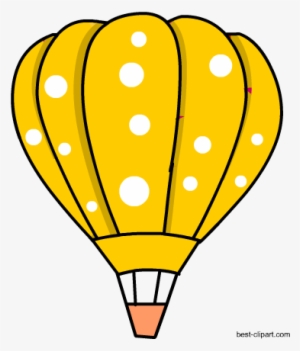 Yellow Hot Air Balloon Free Clip Art - Green Hot Air Balloon Clipart