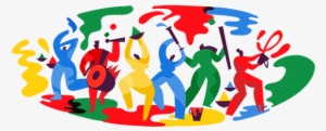 Holi Google Doodle 2018