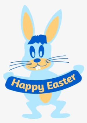 Happy Easter Funny Bunny Png - Illustration