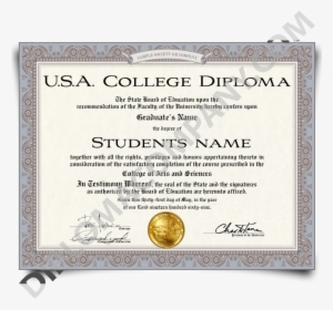 Fake Usa College Degrees And University Diplomas Best - Diploma