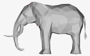 This Free Icons Png Design Of Low Poly 3d Elephant