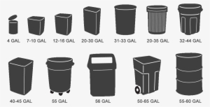 Vector Free Download Trash Bags Sizes Webster Ges Ftl - Garbage Bag Sizes