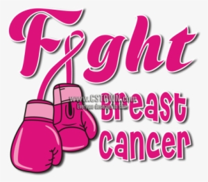 Fight Breast Cancer Pink Ribbon Themed Hot Press Desgin - Breast Cancer