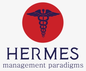 Hermes Management Paradigms Logo - Caduceus Medical Symbol Blue - Doctor Md Rn Emt Sticker