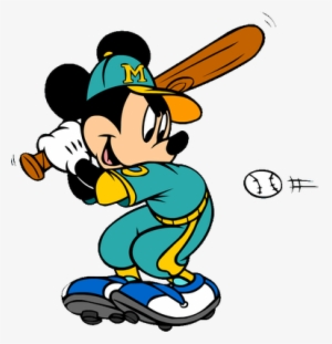 Baseball Clipart Mickey Mouse - Mickey Mouse Baseball