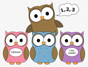Owl Line Counter - Owls At School Clipart