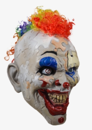 Puzzle Face Clown Mask Ahs Cult - Ahs Cult Puzzle Face