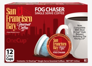 Fog Chaser Coffee, 12 Ct - San Francisco Bay Gourmet Coffee Breakfast Blend