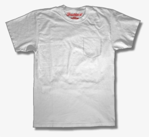 Super Soft 50% 50% Pocket T Shirt White - White Pocket T Shirt Png