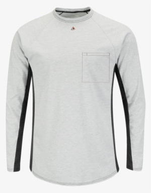 Long Sleeve Fr Two-tone Base Layer With Concealed Chest - Bulwark Fr Shirts