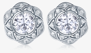 Elegant Celtic Inspired Multi-way Diamond Earrings - Earrings