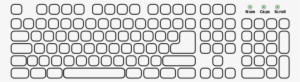 This Image Rendered As Png In Other Widths - Computer Keyboard