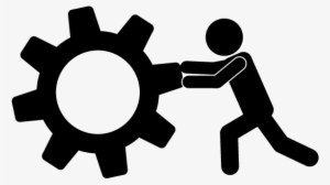 097 Cliparts Business Gear Free Gears Vector Art - Icon For Hard Work
