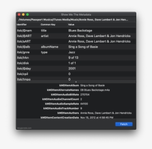 Show Me The Metadata In Action - Xcode Golang